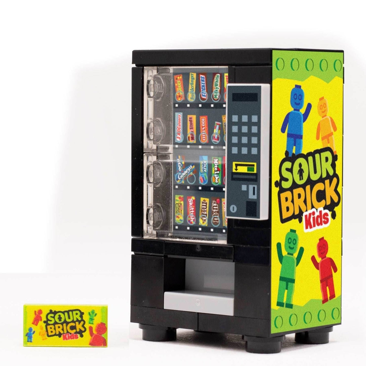 Sour Brick Kids - B3 Customs Candy Vending Machine made using LEGO parts - 