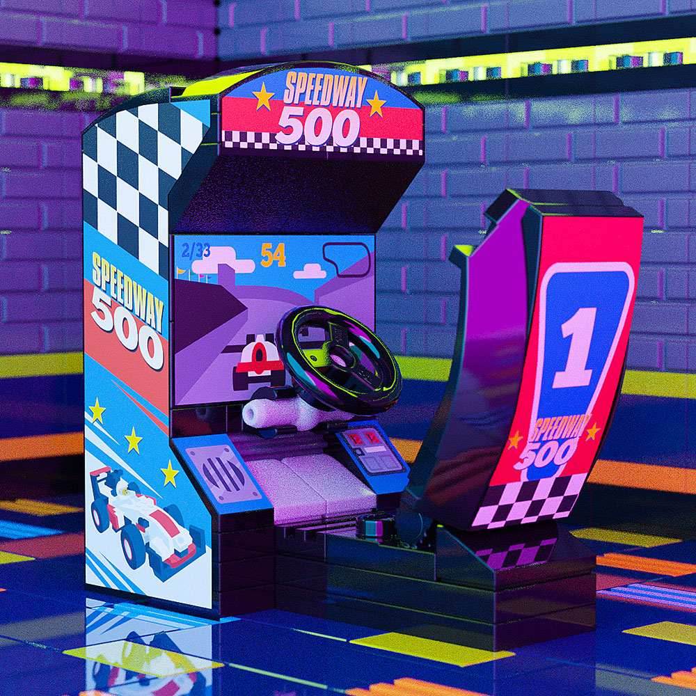 Speedway 500 - B3 Customs Arcade Racing Game - 
