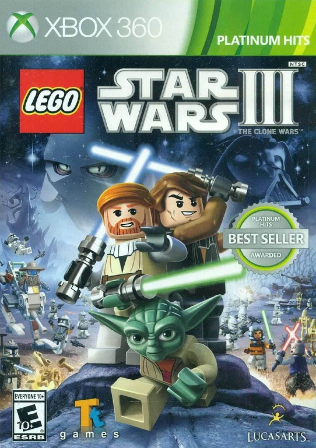 LEGO Star Wars III: The Clone Wars (Platinum Hits) (Xbox 360) - Game Manual Only