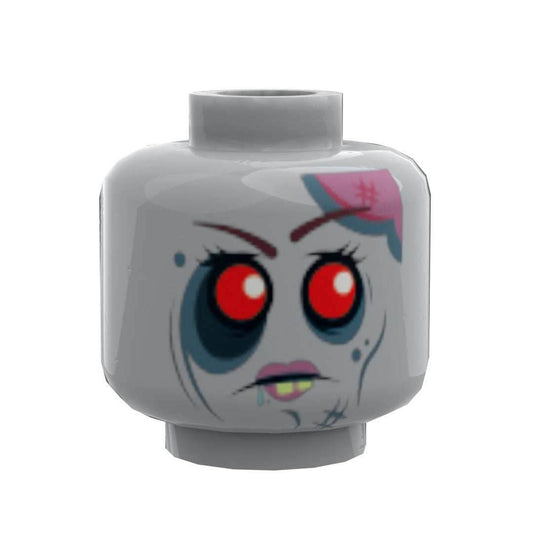B3 Customs® Zombie #2 Minifig Head - 