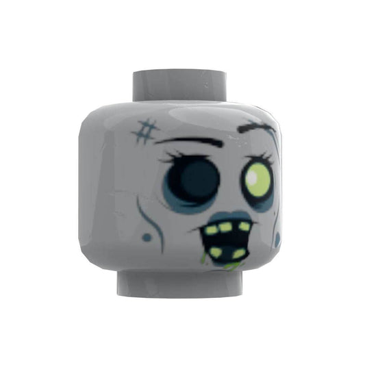 B3 Customs® Zombie #1 Minifig Head - 