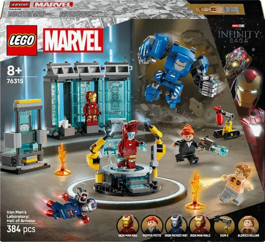 LEGO 76315 Marvel Iron Man's Laboratory: Hall of Armor - 