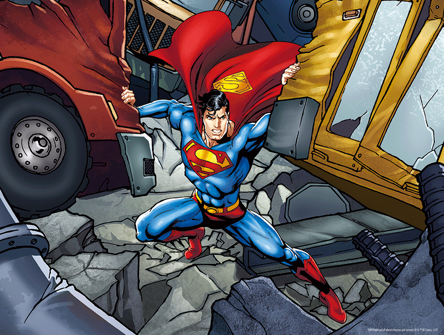 Lenticular 3D Puzzle: DC - Superman Strength - 
