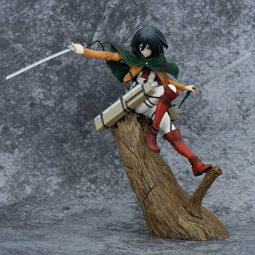 Attack on Titan Mikasa & Levi PVC Action Figure Set - 24cm No box