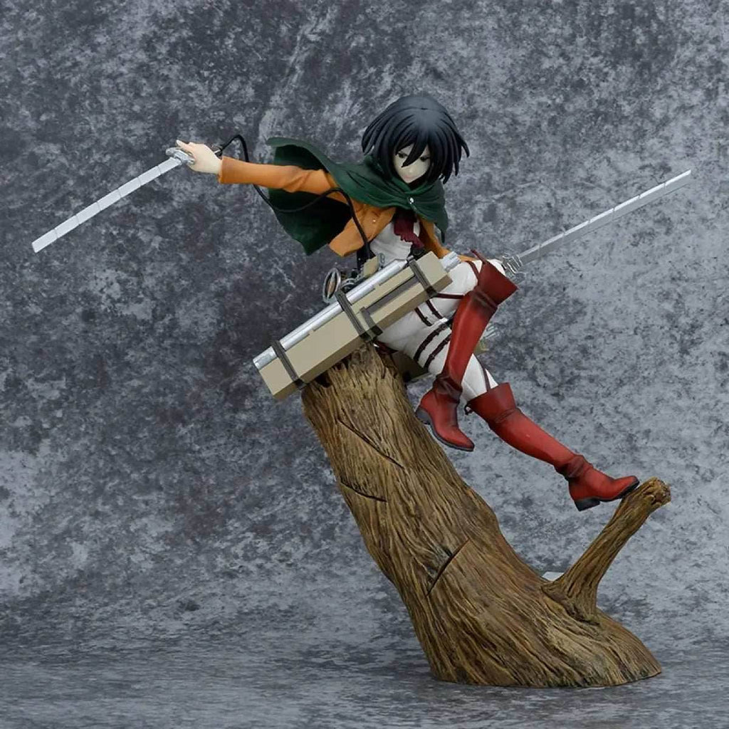 Attack on Titan Mikasa & Levi PVC Action Figure Set - 24cm No box