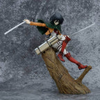 Attack on Titan Mikasa & Levi PVC Action Figure Set - 24cm No box