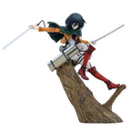 Attack on Titan Mikasa & Levi PVC Action Figure Set - 24cm No box