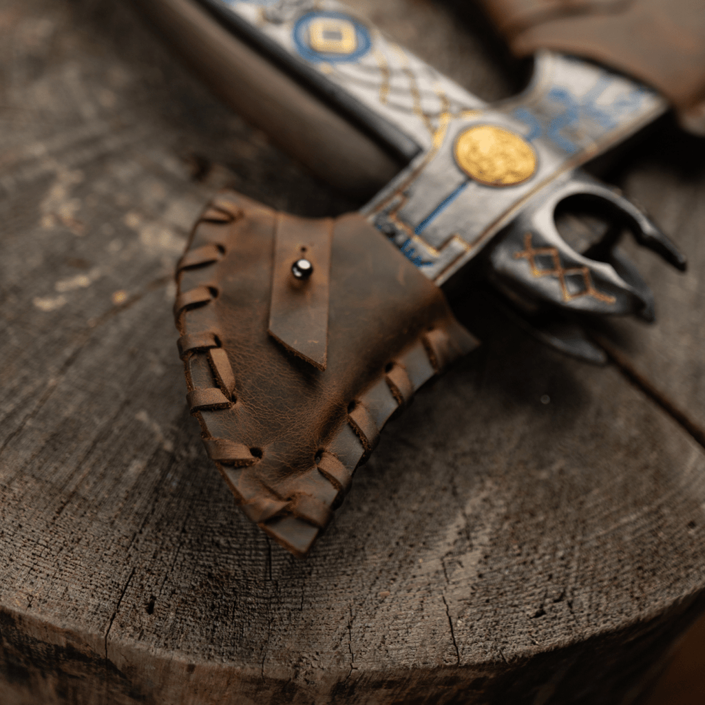 Leviathan Kratos axe with carved handle 35.8"