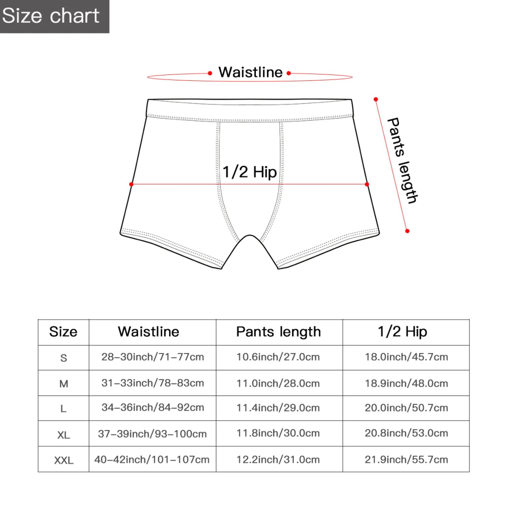 LGBT Dice Pattern LGBT Underpants Homme Panties Men's Underwear Print Shorts Boxer Briefs