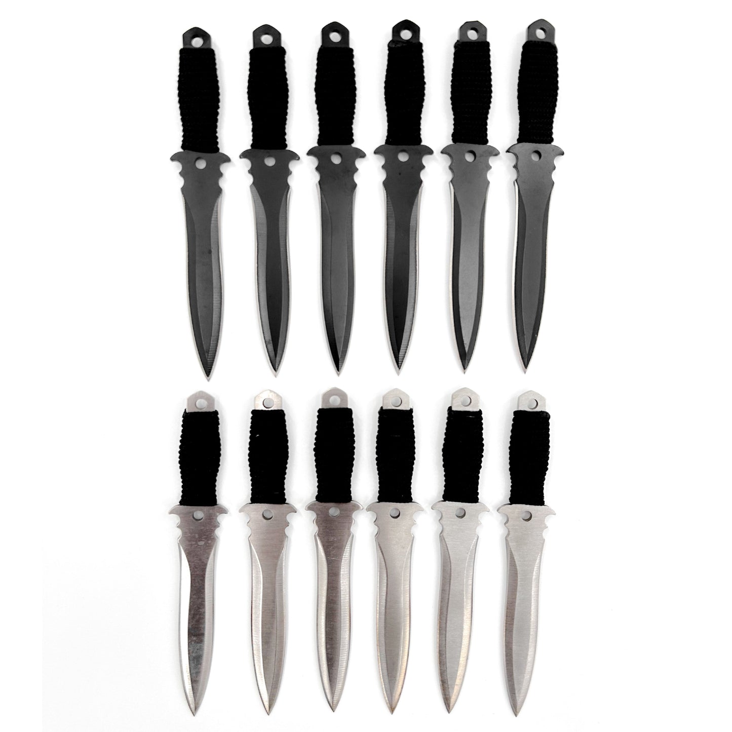 Light & Dark Throwing Knife 12 Piece Set