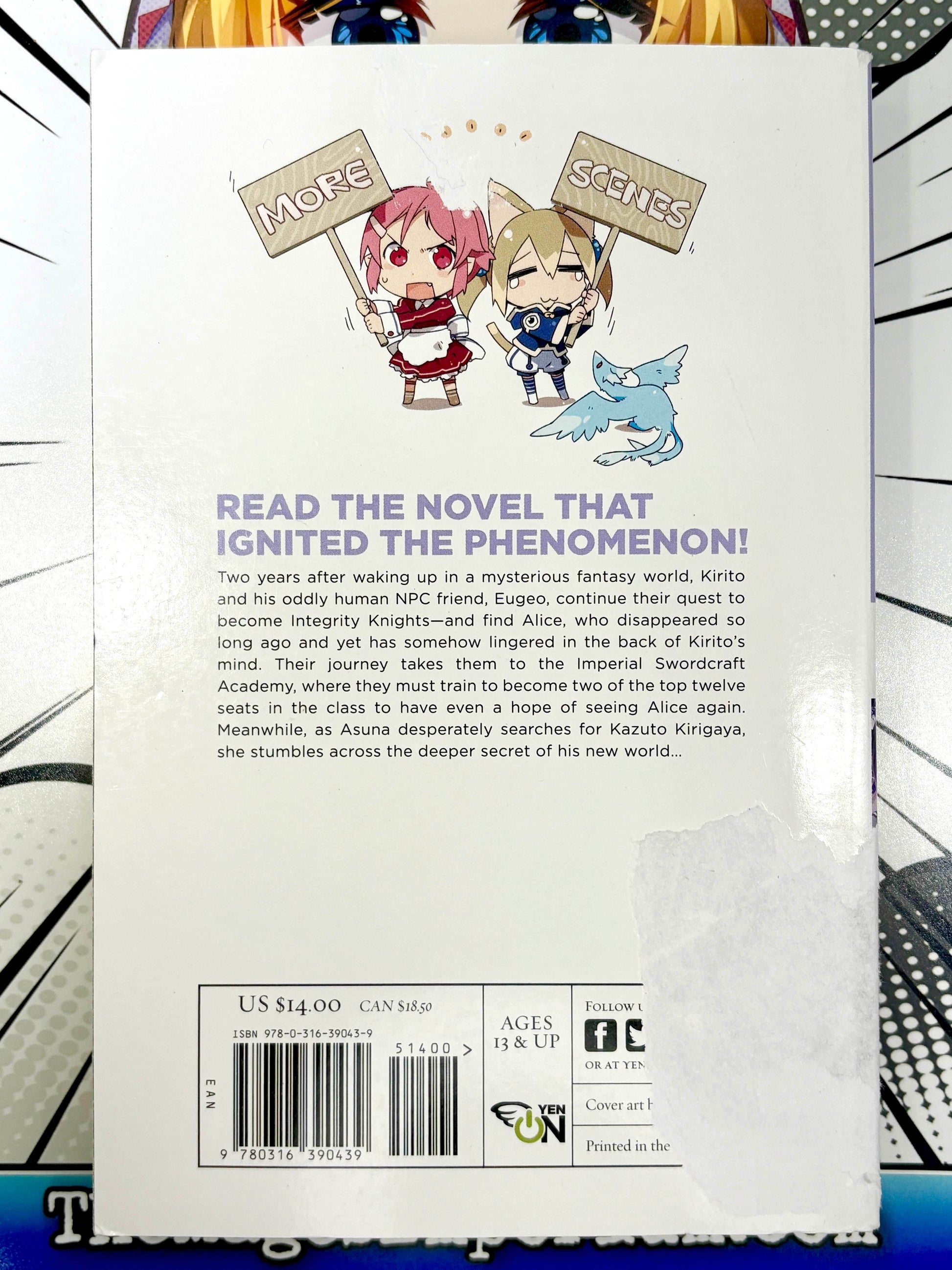 Sword Art Online Alicization Running Vol 10 Light Novel DAMAGED - 