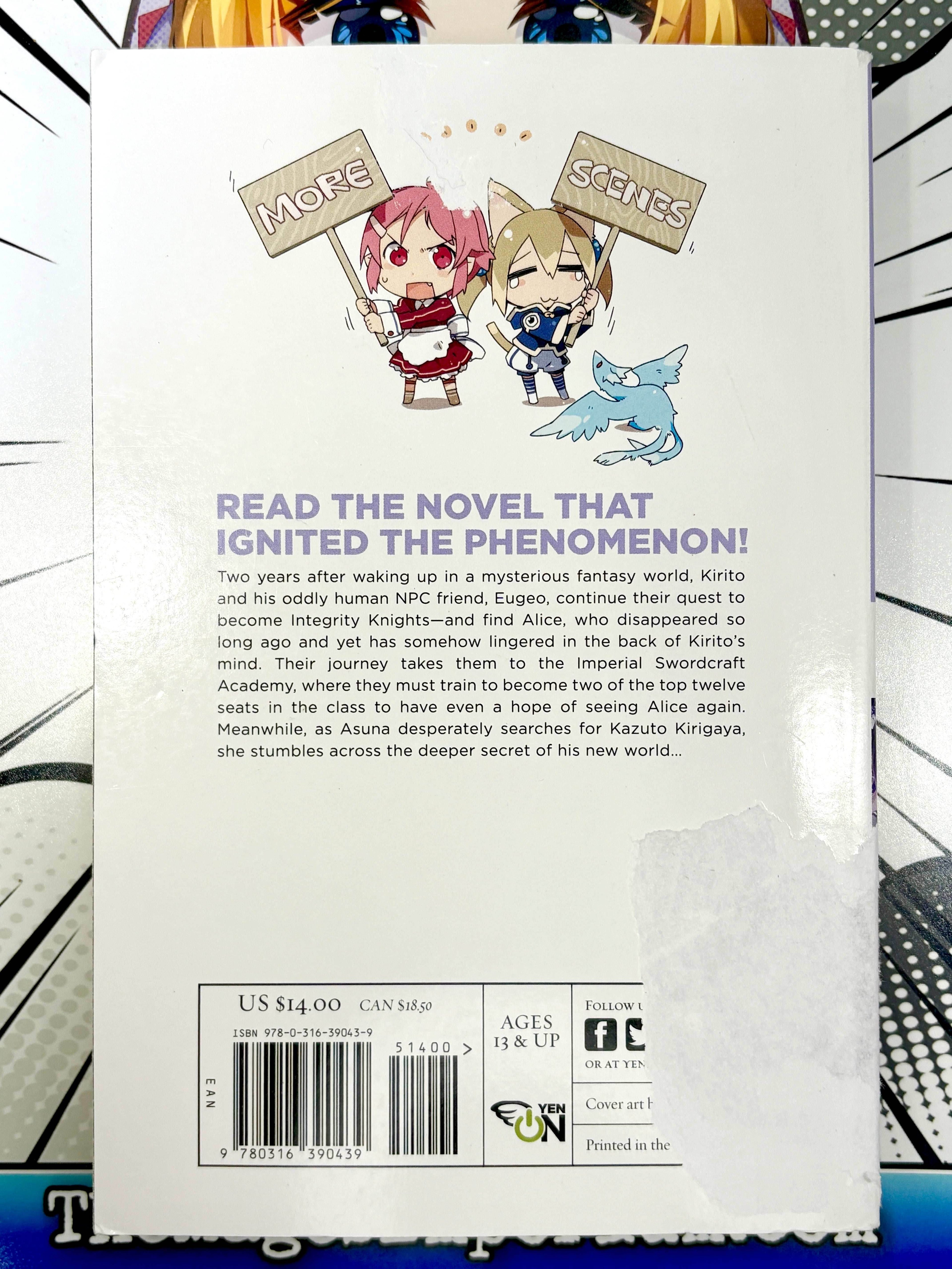 Sword Art Online Alicization Running Vol 10 Light Novel DAMAGED - 