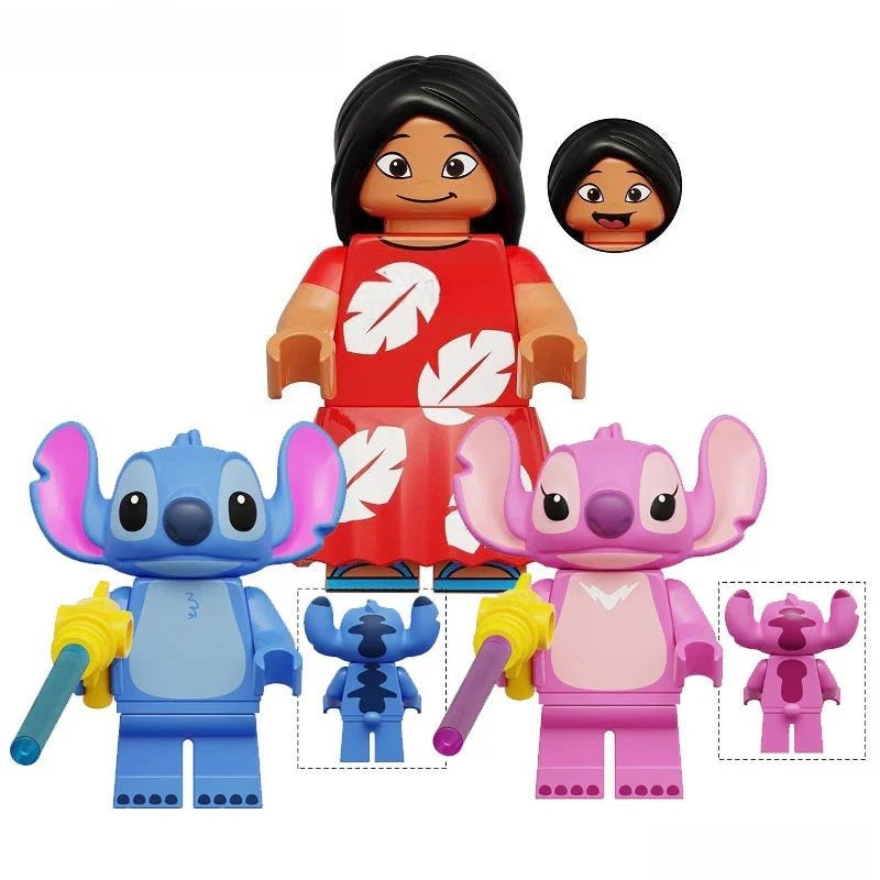 Lilo & Stitch set of 3 Lego Disney Lego Minifigures Custom Toys