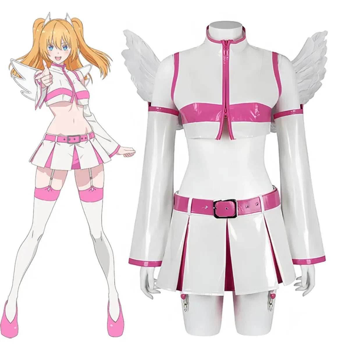 2.5D Seduction Lilysa Amano Cosplay Costume – Full Set with Wig - XS / Wig Only