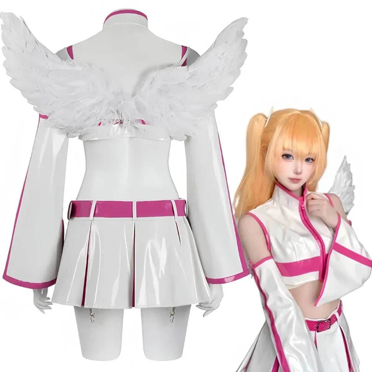 2.5D Seduction Lilysa Amano Cosplay Costume – Full Set with Wig - XS / Wig Only