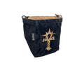 LIMITED EDITION: Black & Tan Cleric Reversible Microfiber Self-Standing Large Dice Bag - Role-Players