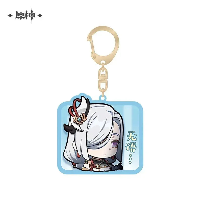 Liyue Chibi Emojis Series Keychain Genshin Impact
