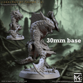Lizardman of Falgor: Sculpt D (Male Lizardfolk Warrior) - No Helmet / Shield / Tooth Falchion