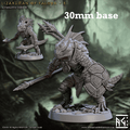 Lizardman of Falgor: Sculpt E (Male Lizardfolk Warrior) - No Helmet / Buckler / Javelin (with Javelin Quiver on Back)