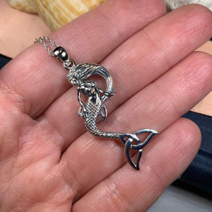 Celtic Trinity Knot Mermaid Necklace