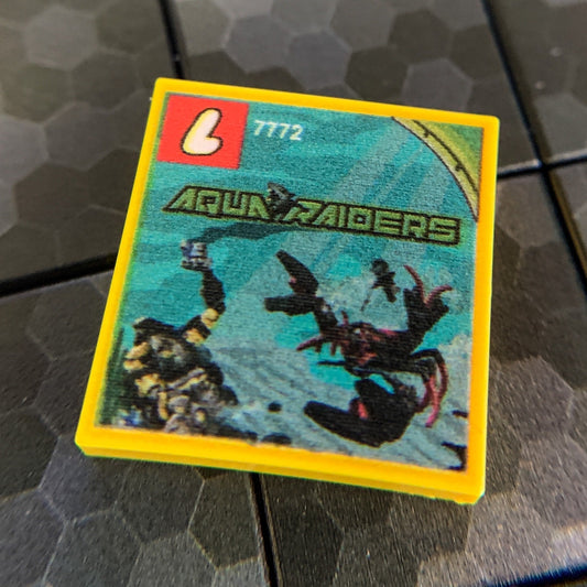 Lobster Strike Aqua Raiders Set 7772 - Custom Printed 2x2 Tile