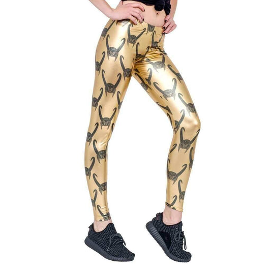 Loki All Over Helmet Print Leggings - S