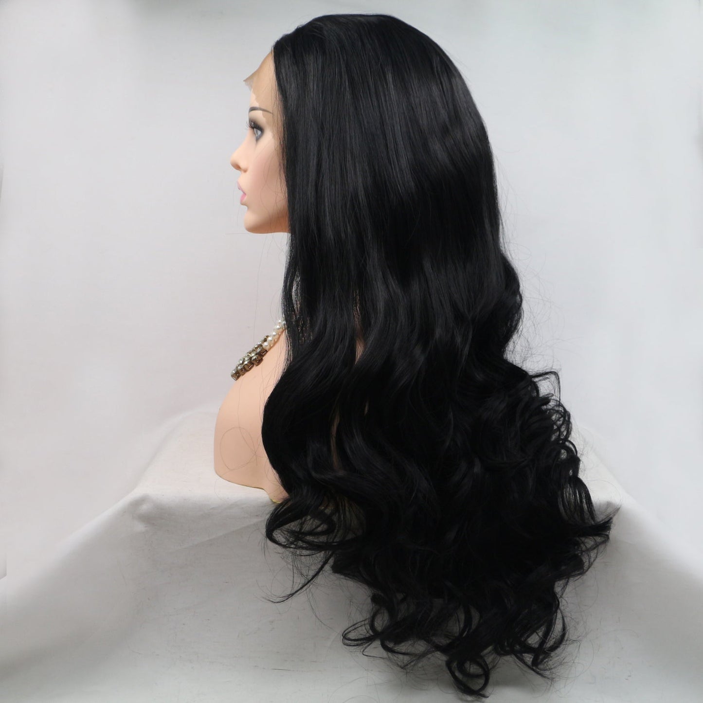 Long black wig