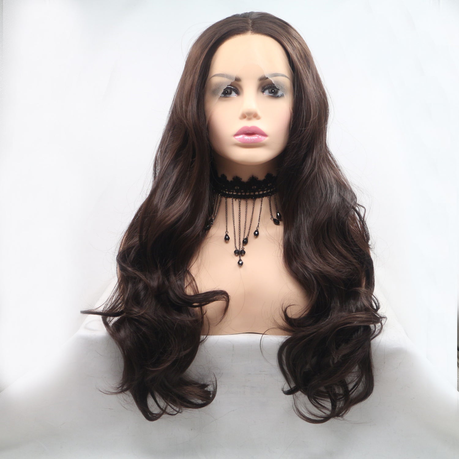 Long Wavy black wig