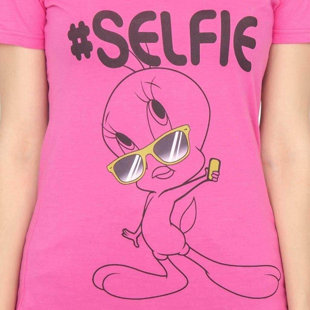 Looney Tunes Tweety #Selfie T-Shirt - S
