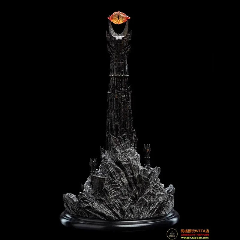 Lord Of Rings Anime Figure Tower Of Barad Dûr Handamde The Dark Tower Action Figures Model Collection Room Ornament Boy Gifts