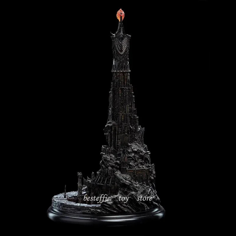 Lord Of Rings Anime Figure Tower Of Barad Dûr Handamde The Dark Tower Action Figures Model Collection Room Ornament Boy Gifts