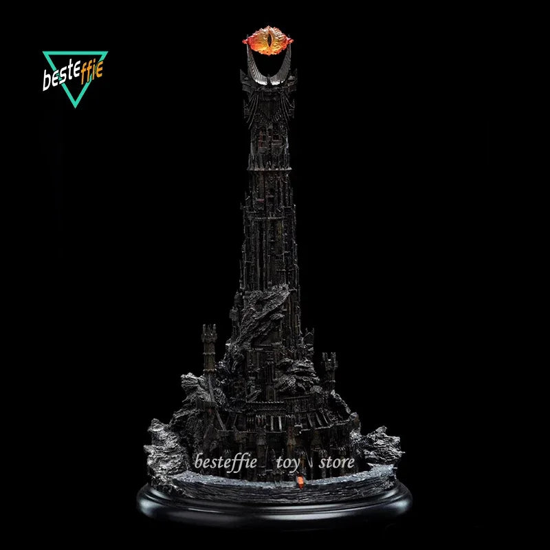 Lord Of Rings Anime Figure Tower Of Barad Dûr Handamde The Dark Tower Action Figures Model Collection Room Ornament Boy Gifts