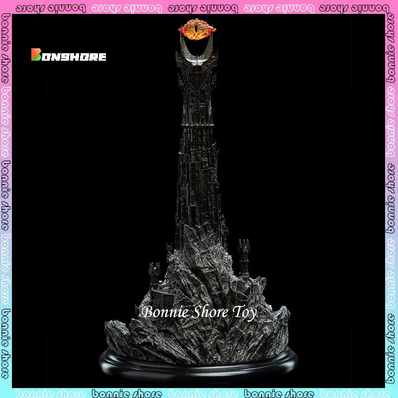 Lord Of Rings Anime Figure Tower Of Barad Dûr Handamde The Dark Tower Action Figures Model Collection Room Ornament Boy Gifts