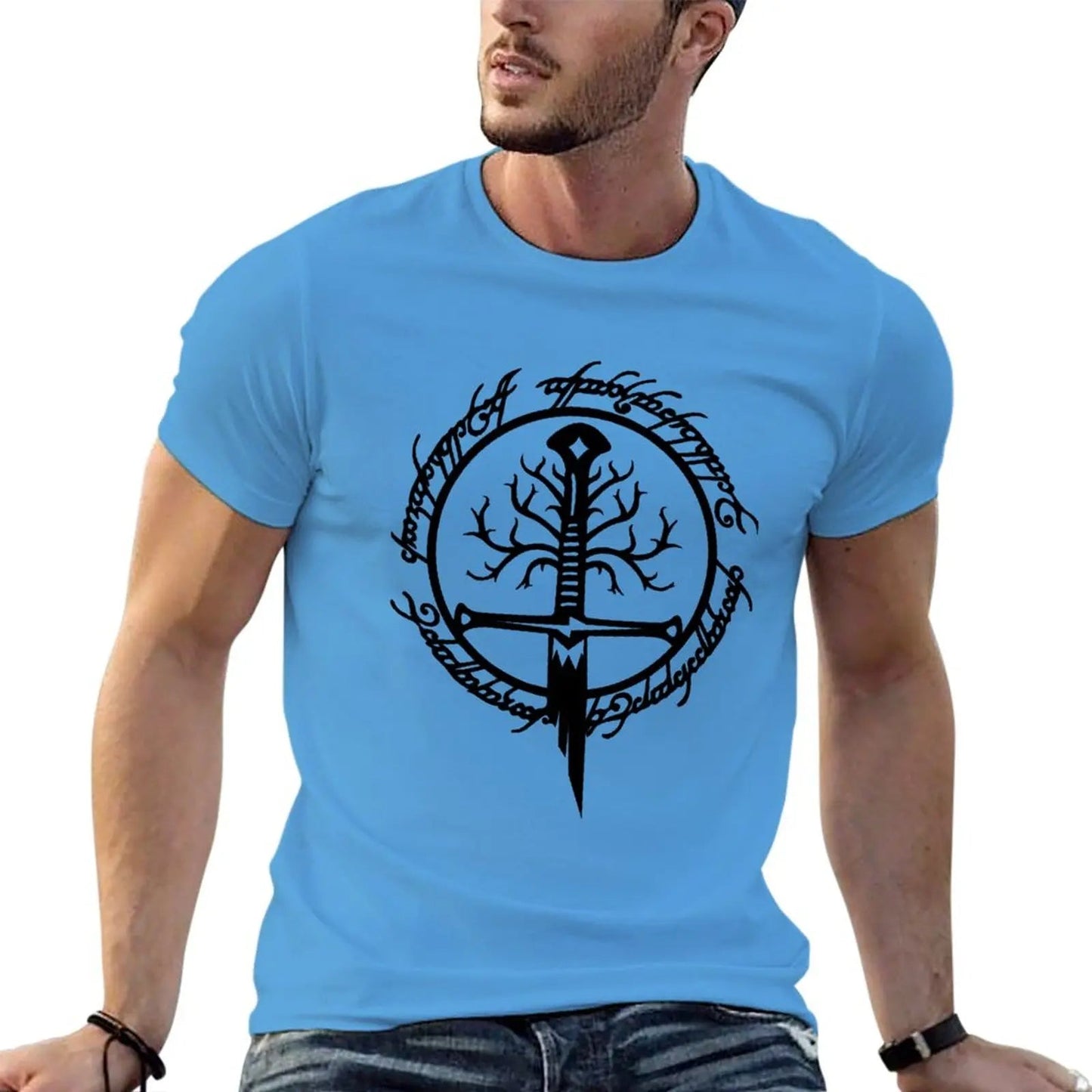 Lord of the ring T-Shirt boys white t shirts t shirt man cute tops Oversized t-shirt black t shirts for men