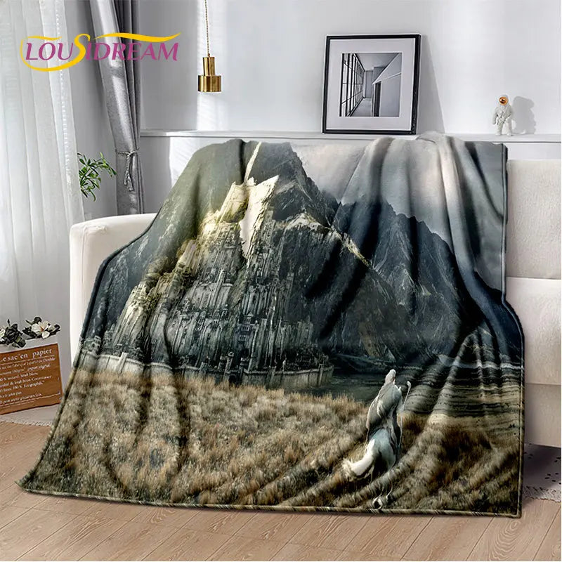 Lord of the Rings Soft Plush Flannel Blanket