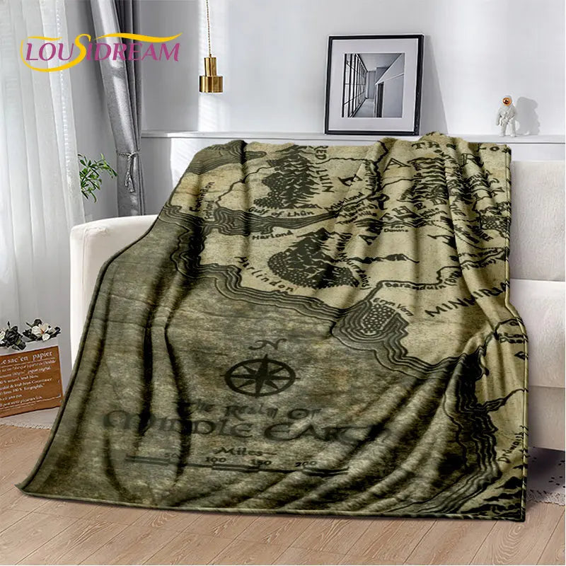 Lord of the Rings Soft Plush Flannel Blanket