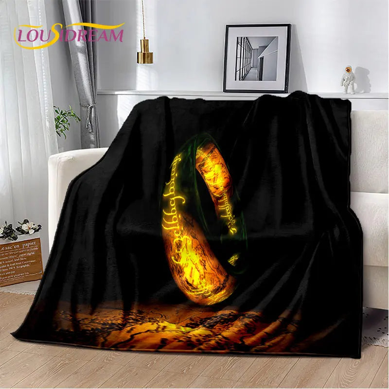 Lord of the Rings Soft Plush Flannel Blanket