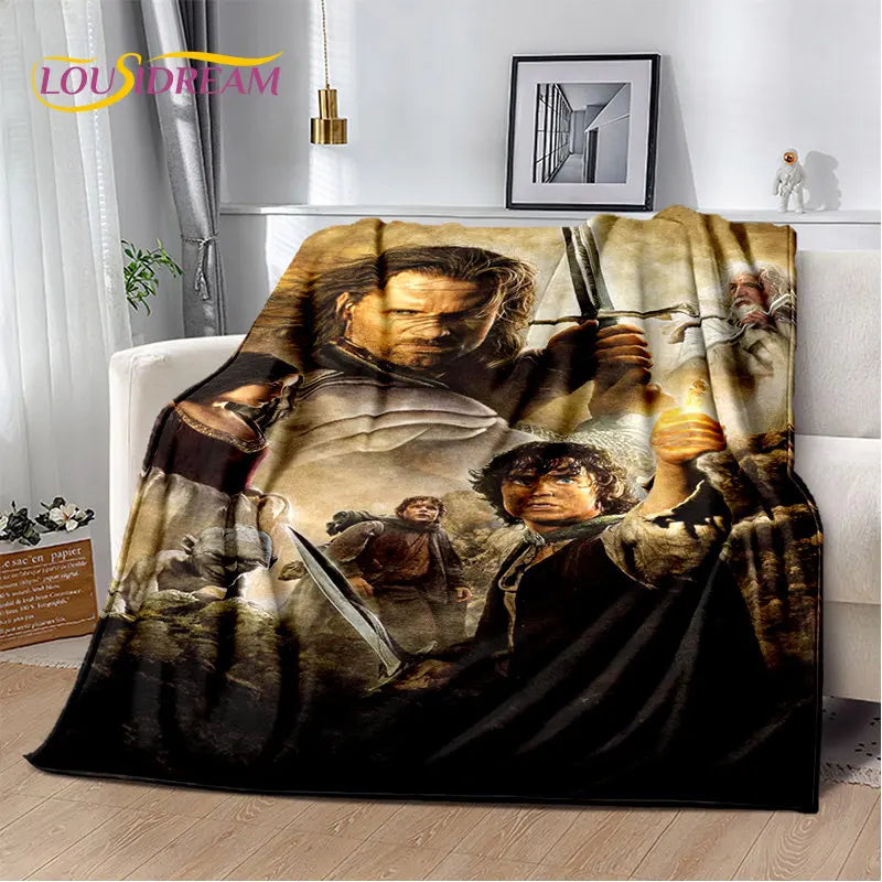 Lord of the Rings Soft Plush Flannel Blanket