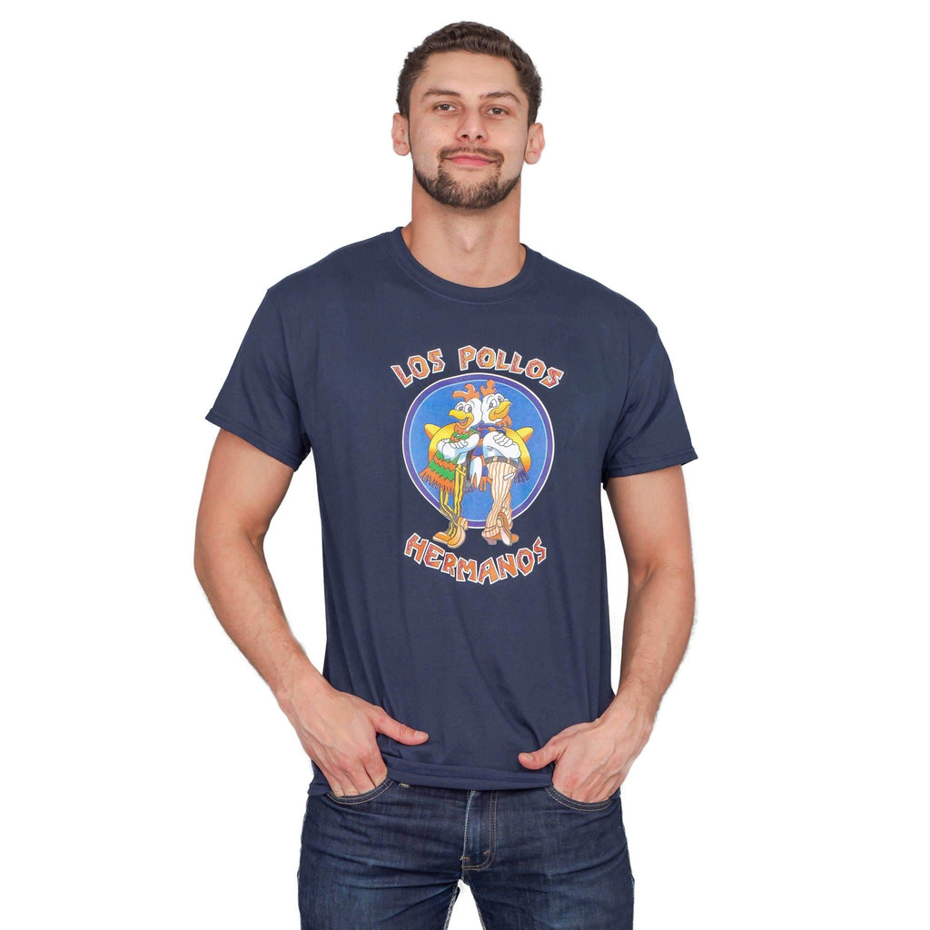 Los Pollos Hermanos Logo Adult T-Shirt - S / Navy