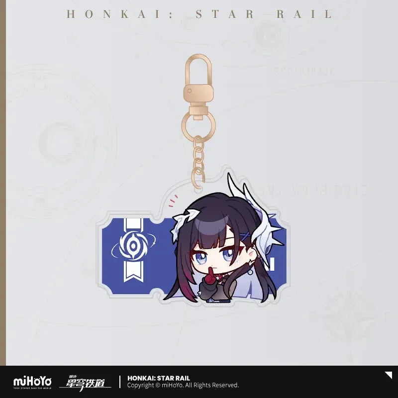 Pom-Pom Exhibition Series Acrylic Keychain Honkai: Star Rail