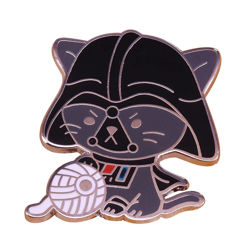 LT848 Cute Baby Yoda Enamel Pin Lapel Pins Badge Hats Clothes Backpack Decoration Jewelry Accessories Gifts