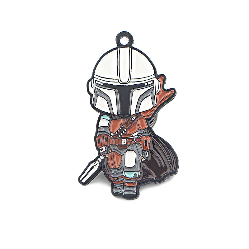 LT848 Cute Baby Yoda Enamel Pin Lapel Pins Badge Hats Clothes Backpack Decoration Jewelry Accessories Gifts