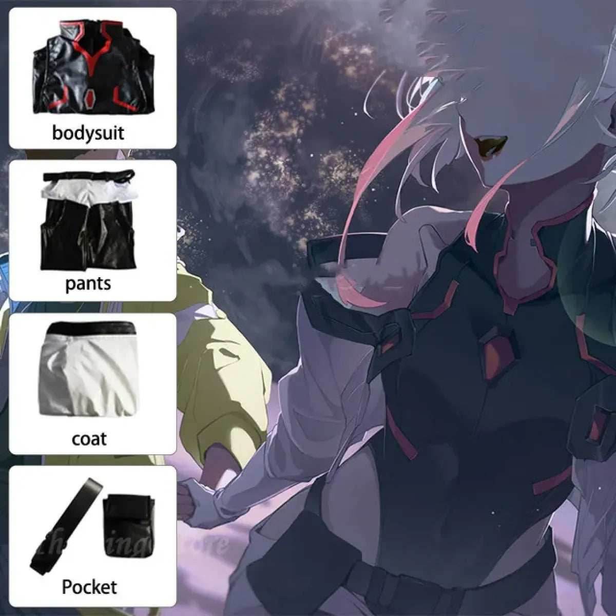 Cyberpunk Lucy Cosplay Costume - Cyberpunk: Edgerunners - costume / S