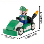 Luigi Kart Brothers Super Mario Lego Minifigures Custom Toys