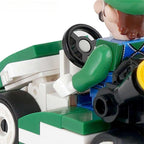 Luigi Kart Brothers Super Mario Lego Minifigures Custom Toys