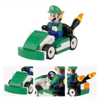 Luigi Kart Brothers Super Mario Lego Minifigures Custom Toys