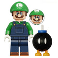 Luigi Super Mario Brothers Lego Minifigures Custom Toys