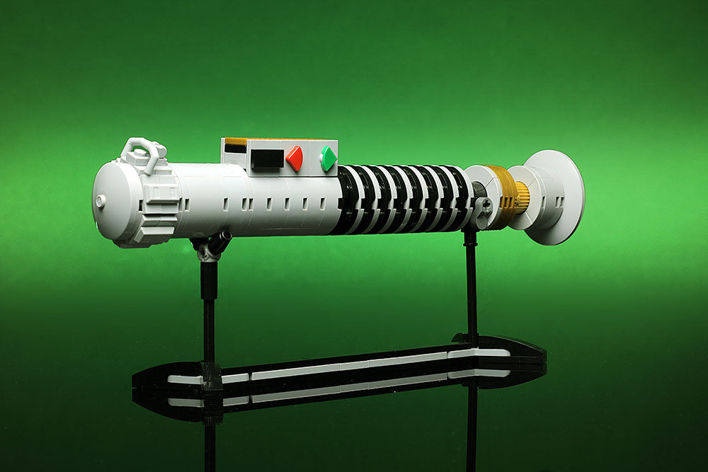 Luke Skywalker Return of the Jedi Lightsaber w/ Stand - Custom MOC made with LEGO bricks