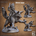 Lurikeen Fox Rider (Base Sculpt B) - With Leaf Helmet / Empty / Sling