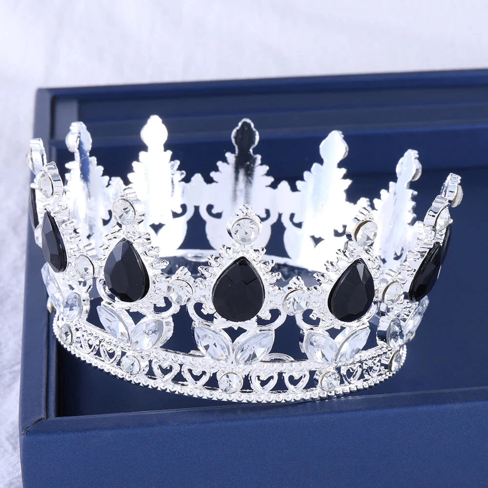 Luxury Bridal Crown Colorful Crystal Princess Tiara Elegant Noble Wedding Jewelry Hair Accessories Women Headpiece